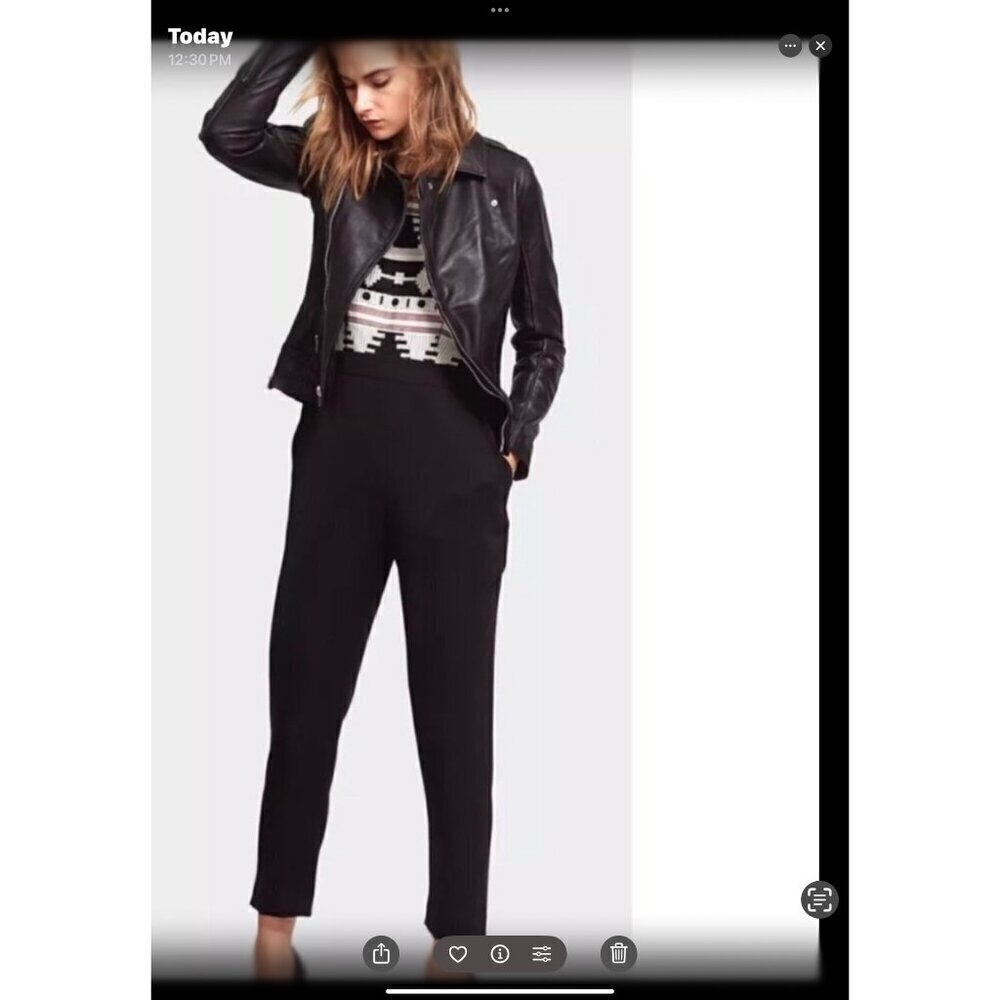 Nomad jumpsuit size 4 black/white side pockets